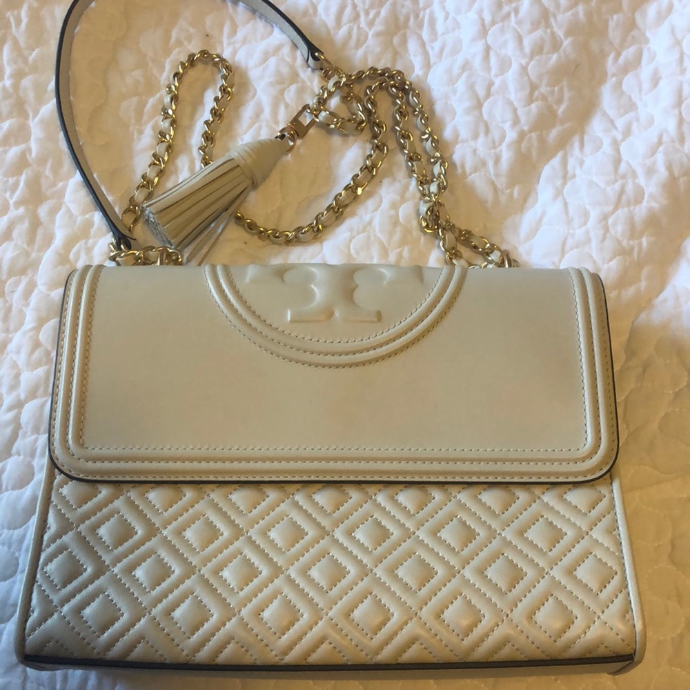 Tory Burch Fleming [old version] in White - Large size